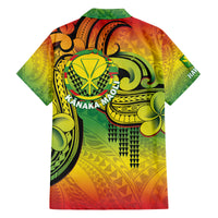 Hawaii Flag Day Family Matching Off Shoulder Maxi Dress and Hawaiian Shirt Kanaka Maoli With Kakau Polynesian Pattern LT14 - Polynesian Pride