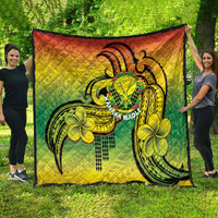 Hawaii Flag Day Quilt Kanaka Maoli With Kakau Polynesian Pattern LT14 - Polynesian Pride