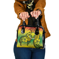 Hawaii Flag Day Shoulder Handbag Kanaka Maoli With Kakau Polynesian Pattern LT14 One Size Green - Polynesian Pride