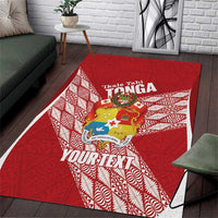 Tonga Rugby Custom Area Rug Go ʻIkale Tahi Go Tongan Tapa Cloth