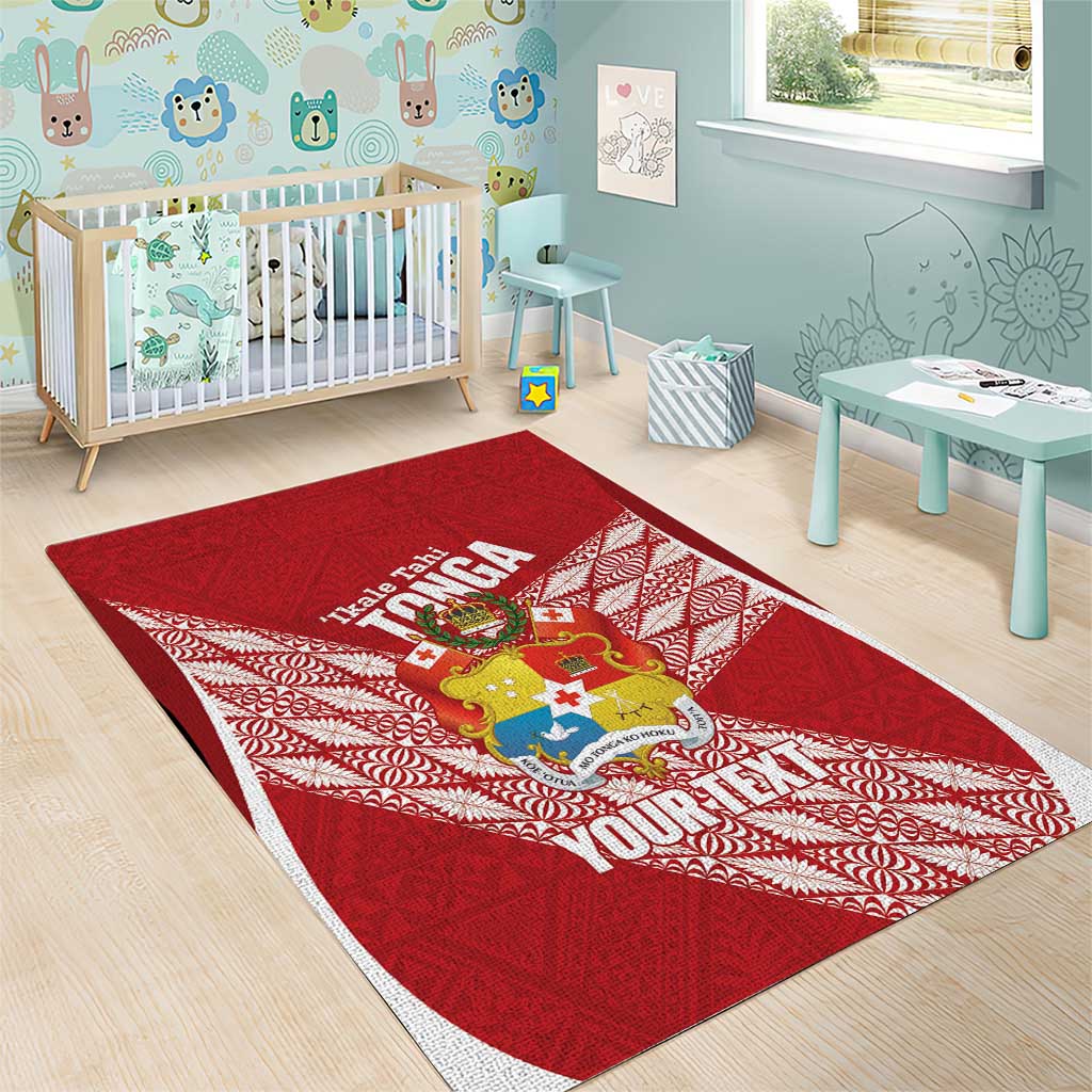 Tonga Rugby Custom Area Rug Go ʻIkale Tahi Go Tongan Tapa Cloth