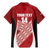Tonga Rugby Custom Family Matching Mermaid Dress and Hawaiian Shirt Go ʻIkale Tahi Go Tongan Tapa Cloth LT14 - Polynesian Pride
