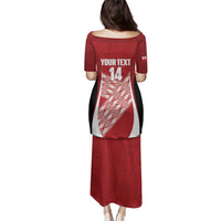 Tonga Rugby Custom Family Matching Puletasi and Hawaiian Shirt Go ʻIkale Tahi Go Tongan Tapa Cloth LT14 - Polynesian Pride
