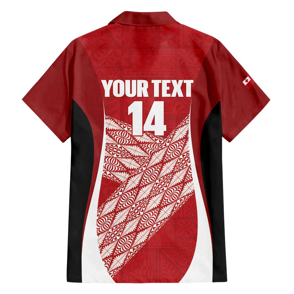 Tonga Rugby Custom Family Matching Tank Maxi Dress and Hawaiian Shirt Go ʻIkale Tahi Go Tongan Tapa Cloth LT14 - Polynesian Pride