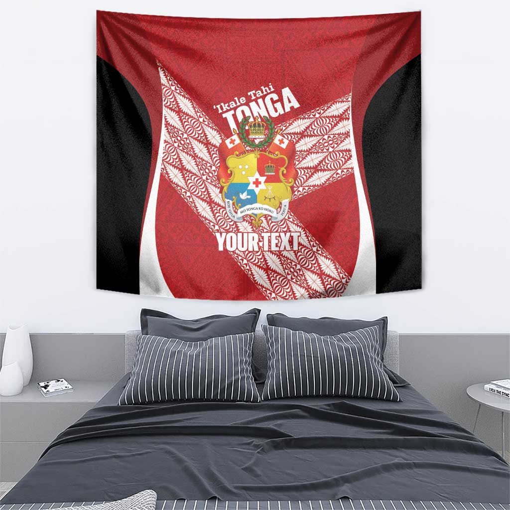 Tonga Rugby Custom Tapestry Go ʻIkale Tahi Go Tongan Tapa Cloth