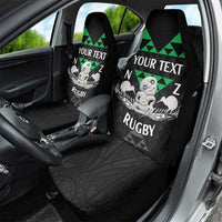 Personalised Aotearoa Rugby Car Seat Cover New Zealand Maori Kete Matauranga Pattern LT14 - Polynesian Pride