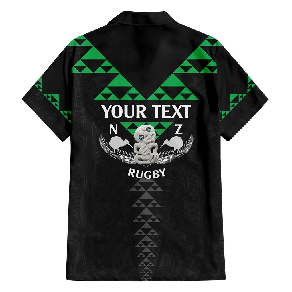Personalised Aotearoa Rugby Family Matching Long Sleeve Bodycon Dress and Hawaiian Shirt New Zealand Maori Kete Matauranga Pattern LT14 - Polynesian Pride