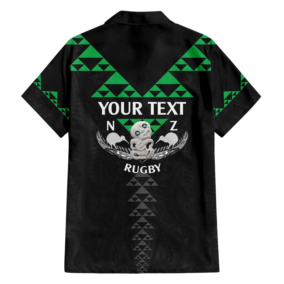 Personalised Aotearoa Rugby Family Matching Off The Shoulder Long Sleeve Dress and Hawaiian Shirt New Zealand Maori Kete Matauranga Pattern LT14 - Polynesian Pride