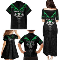 Personalised Aotearoa Rugby Family Matching Puletasi and Hawaiian Shirt New Zealand Maori Kete Matauranga Pattern LT14 - Polynesian Pride