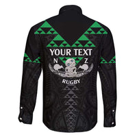 Personalised Aotearoa Rugby Family Matching Tank Maxi Dress and Hawaiian Shirt New Zealand Maori Kete Matauranga Pattern LT14 - Polynesian Pride