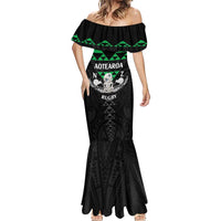 Personalised Aotearoa Rugby Mermaid Dress New Zealand Maori Kete Matauranga Pattern LT14 - Polynesian Pride