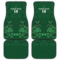 Custom Aotearoa Rugby Car Mats New Zealand Maori Kete Poutama Pattern LT14 - Polynesian Pride