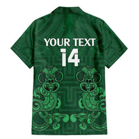 Custom Aotearoa Rugby Family Matching Mermaid Dress and Hawaiian Shirt New Zealand Maori Kete Poutama Pattern LT14 - Polynesian Pride
