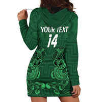 Custom Aotearoa Rugby Hoodie Dress New Zealand Maori Kete Poutama Pattern LT14 - Polynesian Pride
