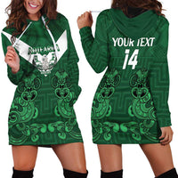 Custom Aotearoa Rugby Hoodie Dress New Zealand Maori Kete Poutama Pattern LT14 - Polynesian Pride