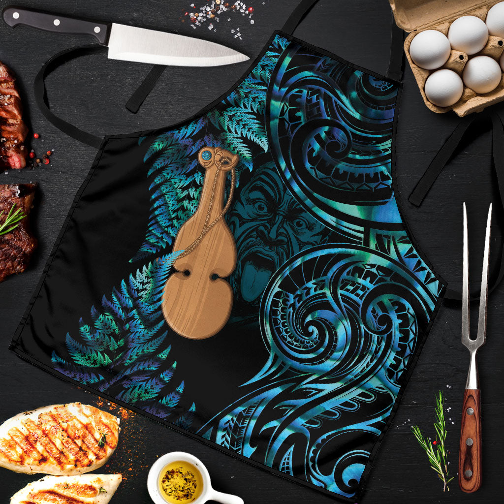 Kotiate New Zealand Apron Maori Weapon Paua Shell Haka Fern LT14 Turquoise - Polynesian Pride
