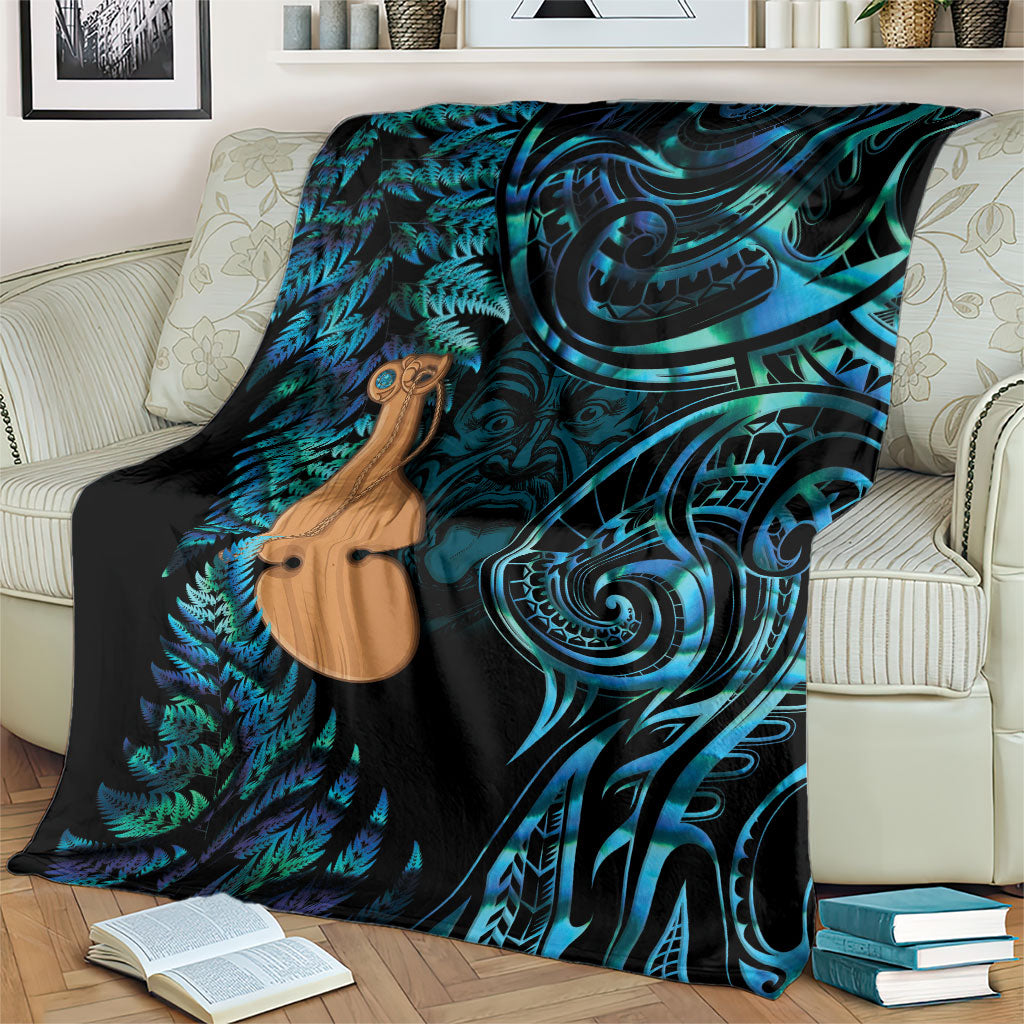 Kotiate New Zealand Blanket Maori Weapon Paua Shell Haka Fern LT14 - Polynesian Pride