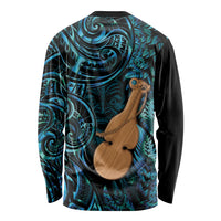 Kotiate New Zealand Long Sleeve Shirt Maori Weapon Paua Shell Haka Fern