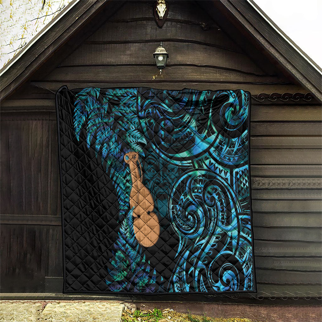 Kotiate New Zealand Quilt Maori Weapon Paua Shell Haka Fern LT14 - Polynesian Pride