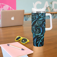 Kotiate New Zealand Tumbler With Handle Maori Weapon Paua Shell Haka Fern LT14 - Polynesian Pride