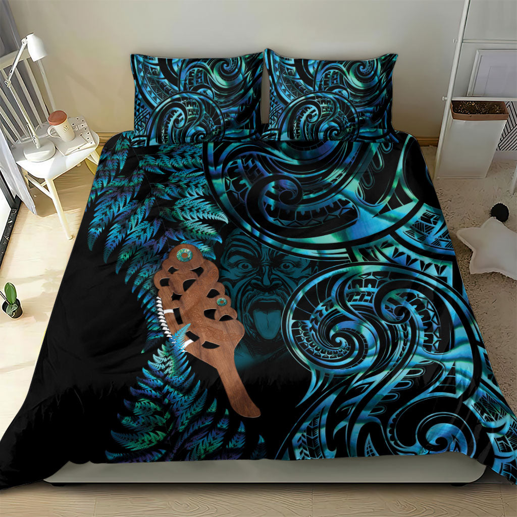 Maripi New Zealand Bedding Set Maori Weapon Paua Shell Haka Fern LT14 - Polynesian Pride