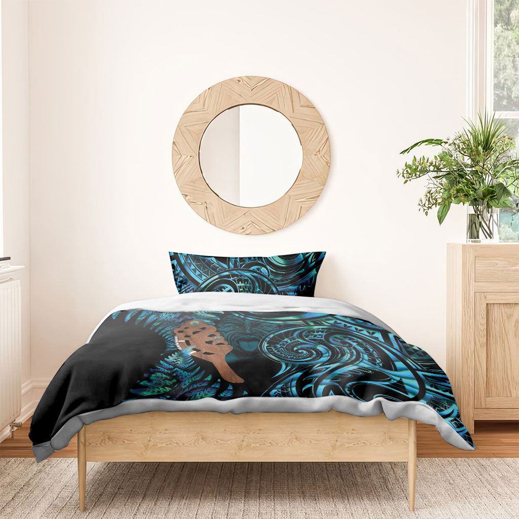 Maripi New Zealand Bedding Set Maori Weapon Paua Shell Haka Fern LT14 - Polynesian Pride