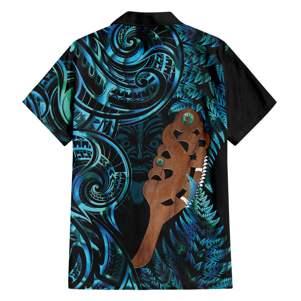 Maripi New Zealand Family Matching Off Shoulder Maxi Dress and Hawaiian Shirt Maori Weapon Paua Shell Haka Fern LT14 - Polynesian Pride