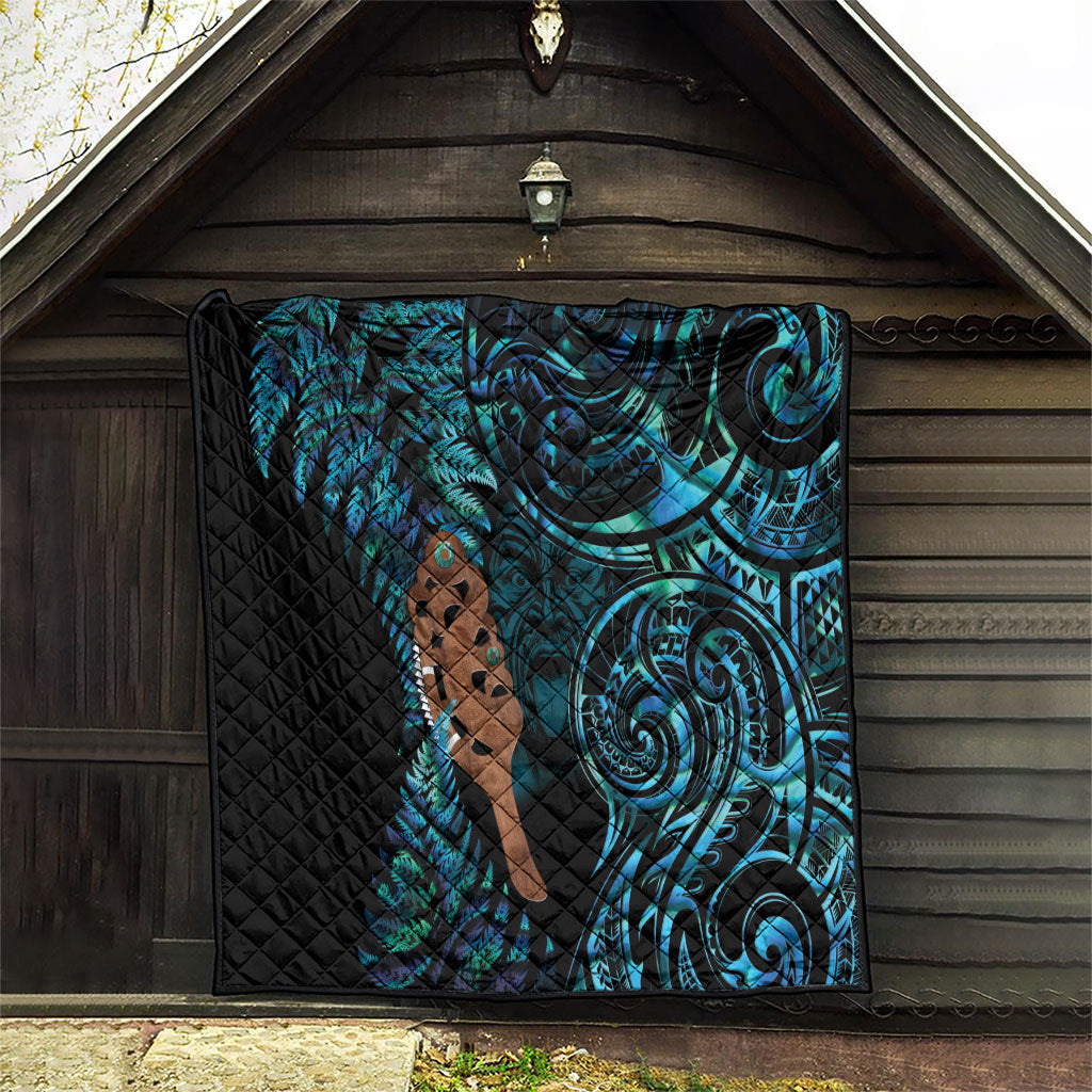 Maripi New Zealand Quilt Maori Weapon Paua Shell Haka Fern LT14 - Polynesian Pride