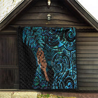 Maripi New Zealand Quilt Maori Weapon Paua Shell Haka Fern LT14 - Polynesian Pride