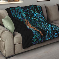 Maripi New Zealand Quilt Maori Weapon Paua Shell Haka Fern LT14 - Polynesian Pride