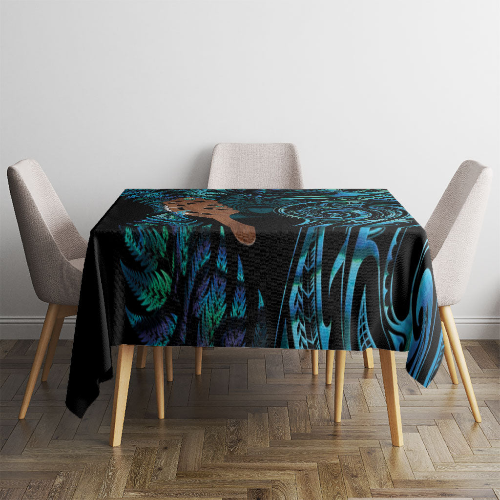 Maripi New Zealand Tablecloth Maori Weapon Paua Shell Haka Fern LT14 - Polynesian Pride