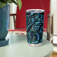 Maripi New Zealand Tumbler Cup Maori Weapon Paua Shell Haka Fern