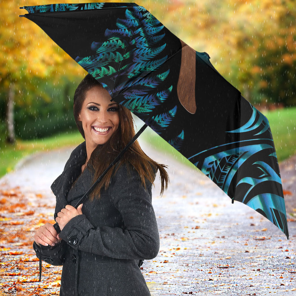 Maripi New Zealand Umbrella Maori Weapon Paua Shell Haka Fern LT14 - Polynesian Pride