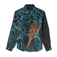 Maripi New Zealand Women Casual Shirt Maori Weapon Paua Shell Haka Fern LT14 - Polynesian Pride