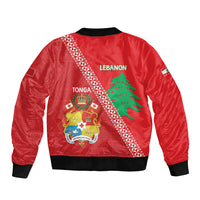 Tonga And Lebanon Bomber Jacket 2026 Together Half Style