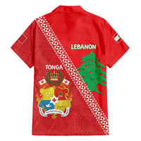 Tonga And Lebanon Hawaiian Shirt 2026 Together Half Style