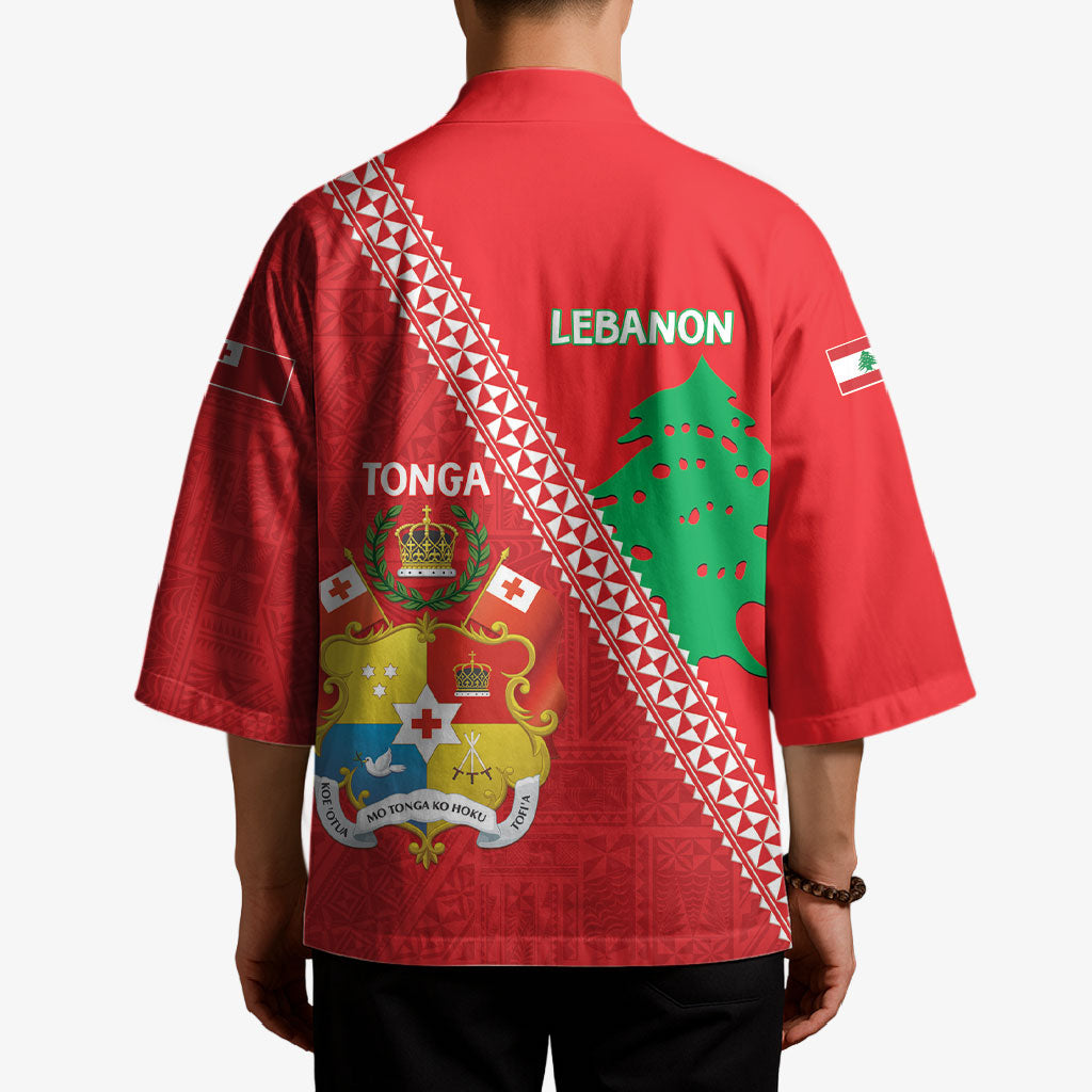 Tonga And Lebanon Kimono 2026 Together Half Style LT14 - Polynesian Pride