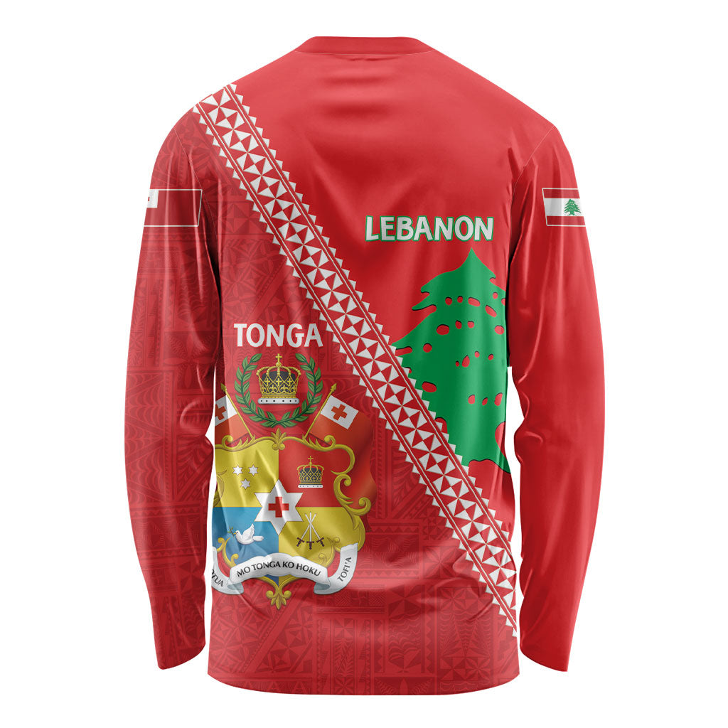 Tonga And Lebanon Long Sleeve Shirt 2026 Together Half Style