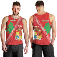Tonga And Lebanon Men Tank Top 2026 Together Half Style