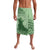 Personalised Hawaii Monk Seal Lavalava Polynesian Tattoo With Tropical Flowers - Green Pastel