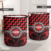 Aotearoa Ngapuhi Laundry Basket Maori Iwi Poutama Puhoro Tattoo LT14 - Polynesian Pride