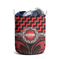 Aotearoa Ngapuhi Laundry Basket Maori Iwi Poutama Puhoro Tattoo LT14 - Polynesian Pride