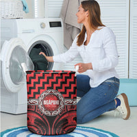 Aotearoa Ngapuhi Laundry Basket Maori Iwi Poutama Puhoro Tattoo LT14 - Polynesian Pride