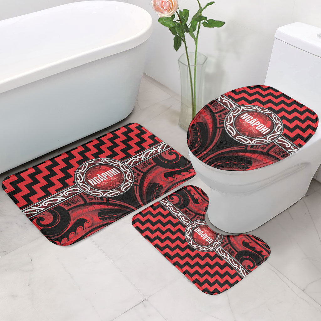 Aotearoa Ngapuhi Bathroom Set Maori Iwi Poutama Puhoro Tattoo LT14 - Polynesian Pride