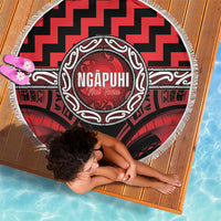 Aotearoa Ngapuhi Beach Blanket Maori Iwi Poutama Puhoro Tattoo LT14 - Polynesian Pride