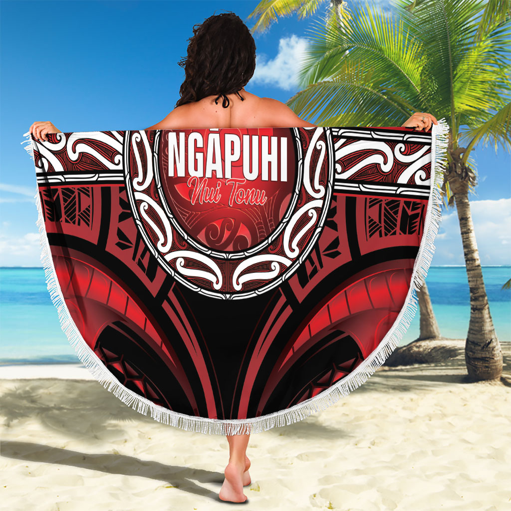 Aotearoa Ngapuhi Beach Blanket Maori Iwi Poutama Puhoro Tattoo LT14 - Polynesian Pride