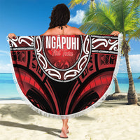 Aotearoa Ngapuhi Beach Blanket Maori Iwi Poutama Puhoro Tattoo LT14 - Polynesian Pride