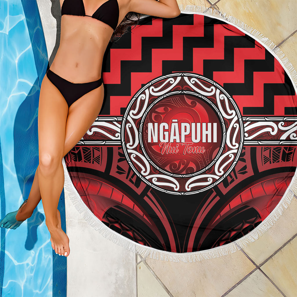 Aotearoa Ngapuhi Beach Blanket Maori Iwi Poutama Puhoro Tattoo LT14 - Polynesian Pride