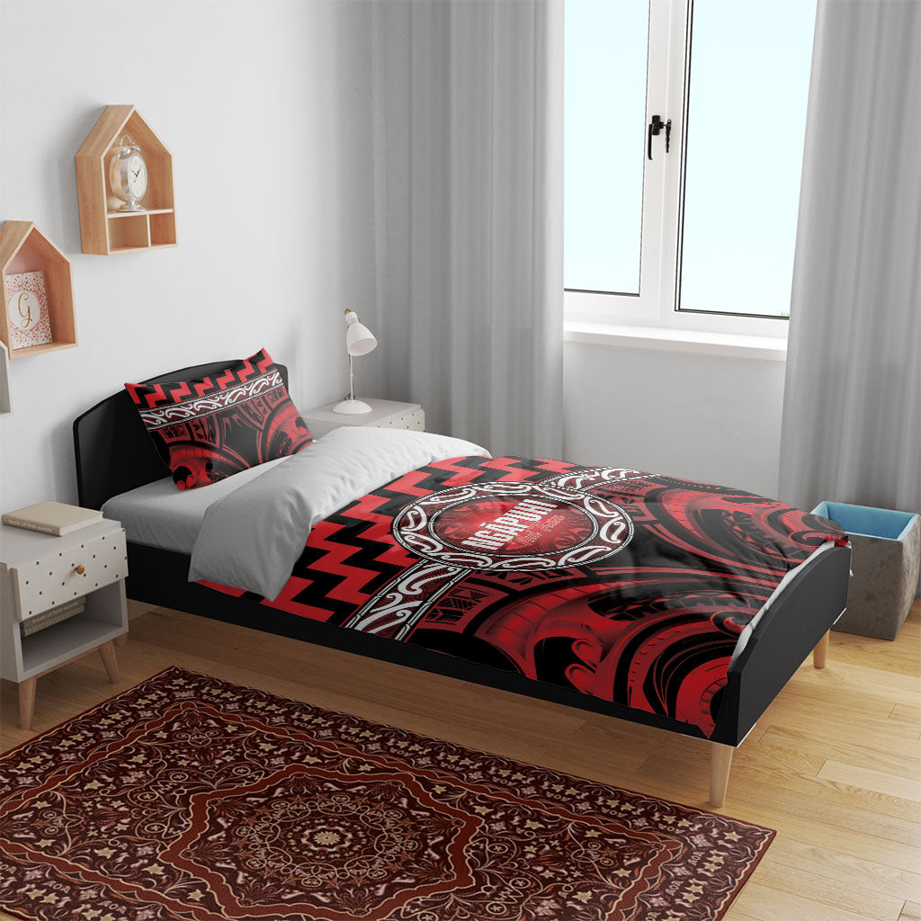 Aotearoa Ngapuhi Bedding Set Maori Iwi Poutama Puhoro Tattoo LT14 - Polynesian Pride