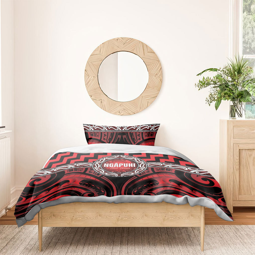 Aotearoa Ngapuhi Bedding Set Maori Iwi Poutama Puhoro Tattoo LT14 - Polynesian Pride